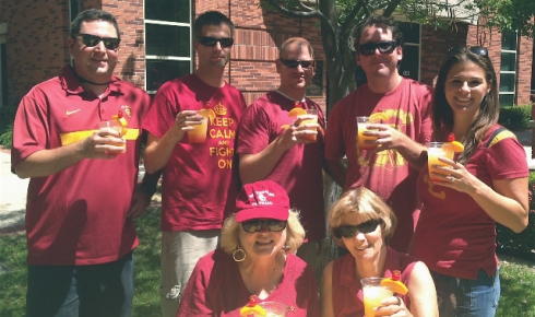 Team-colored cocktails for your tailgating pleasure